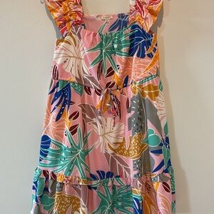 Tropical Print Dress